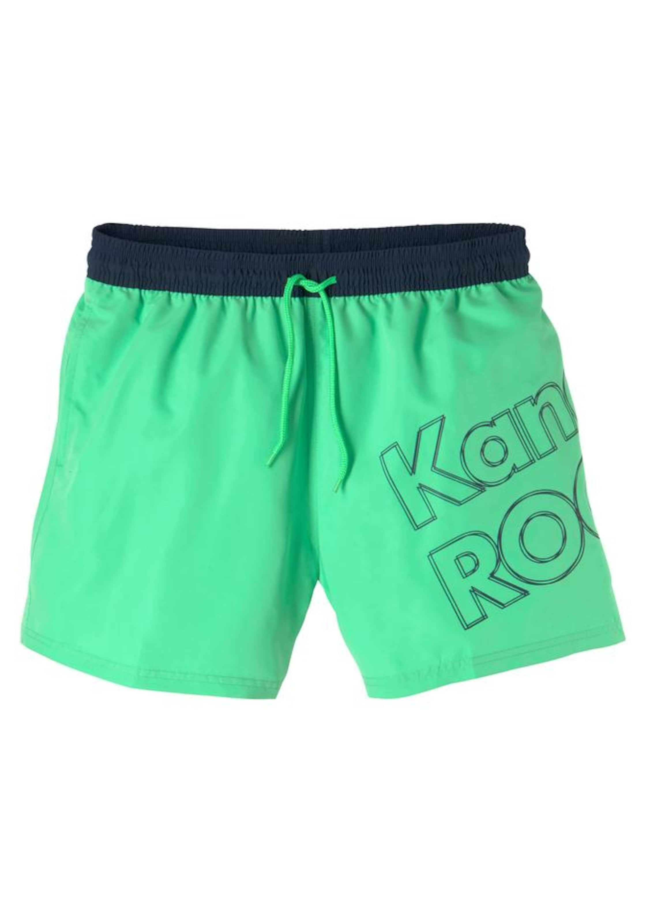 KangaROOS Board Shorts in Green: front
