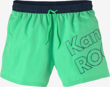 Shorts de bain KangaROOS en vert : devant