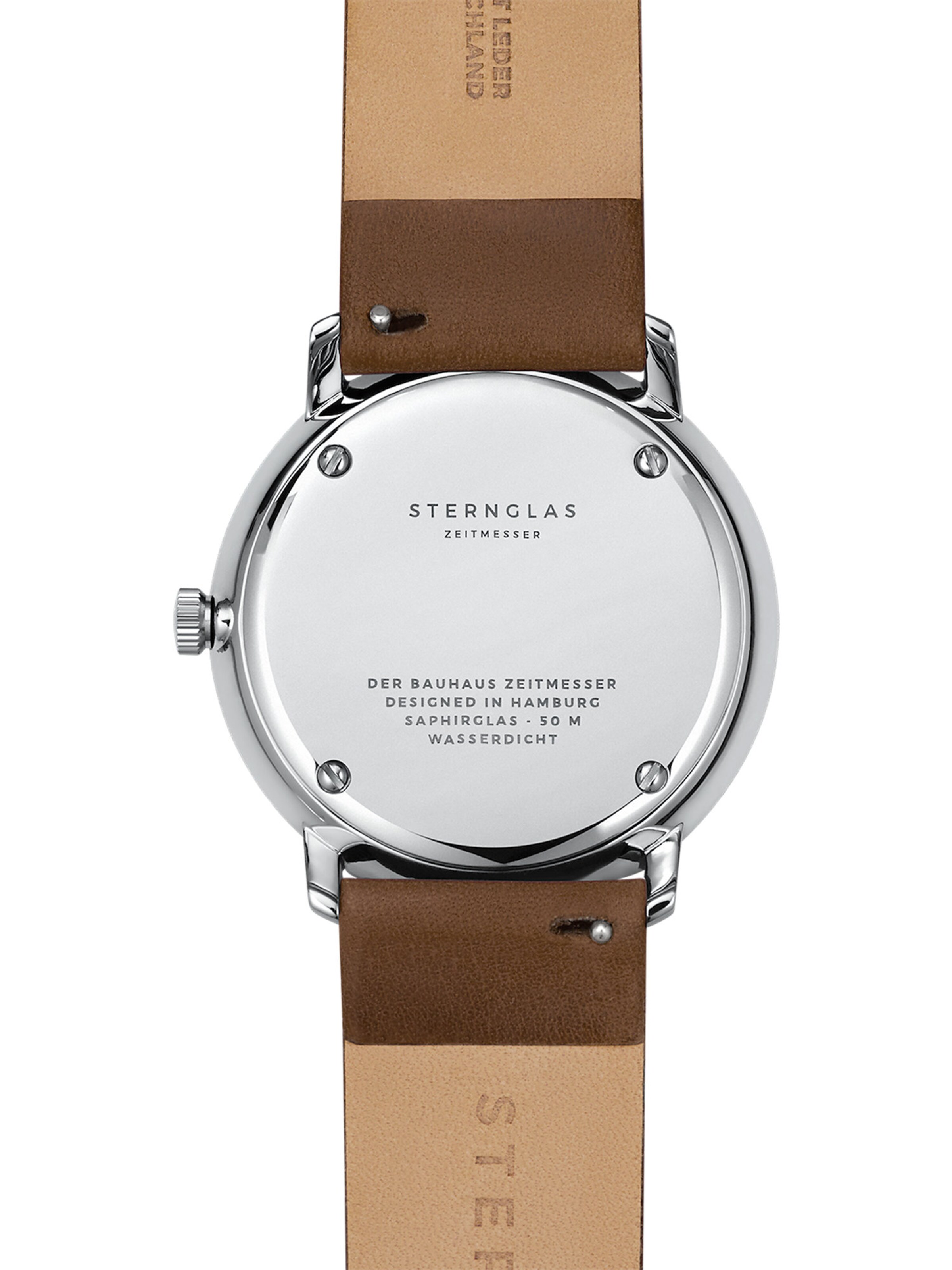 Sternglas Uhr in Braun