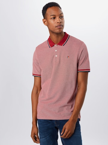 JACK & JONES Regular fit T-shirt 'Bluwin' i röd: framsida