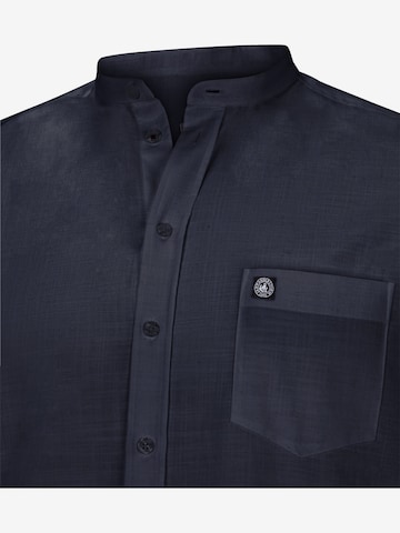 Jan Vanderstorm Regular fit Button Up Shirt 'Kallu' in Blue