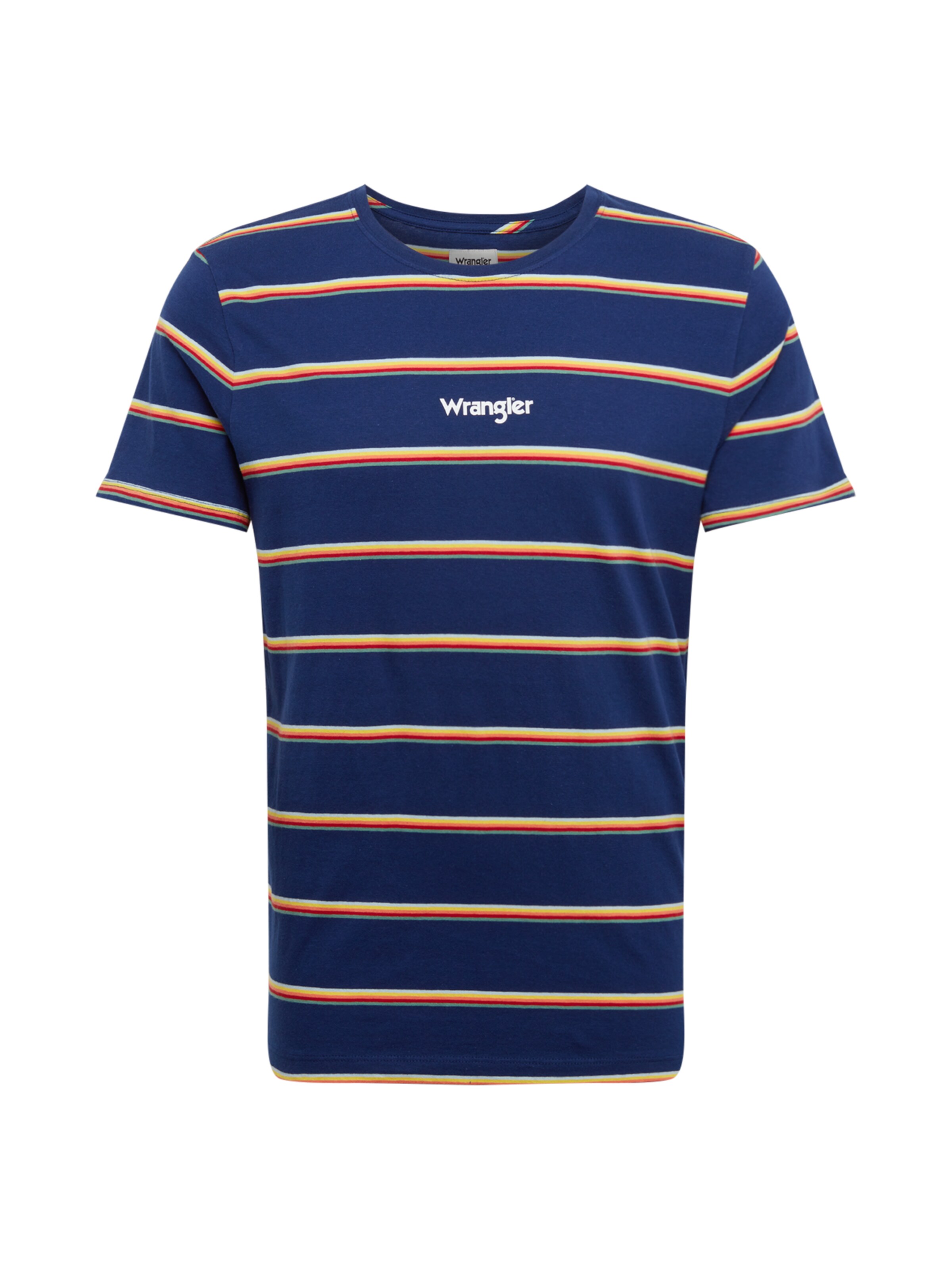 WRANGLER - Shirt 'SS STRIPE TEE' in de kleur Blauw