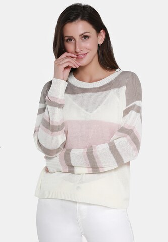 Usha Sweater in White: front