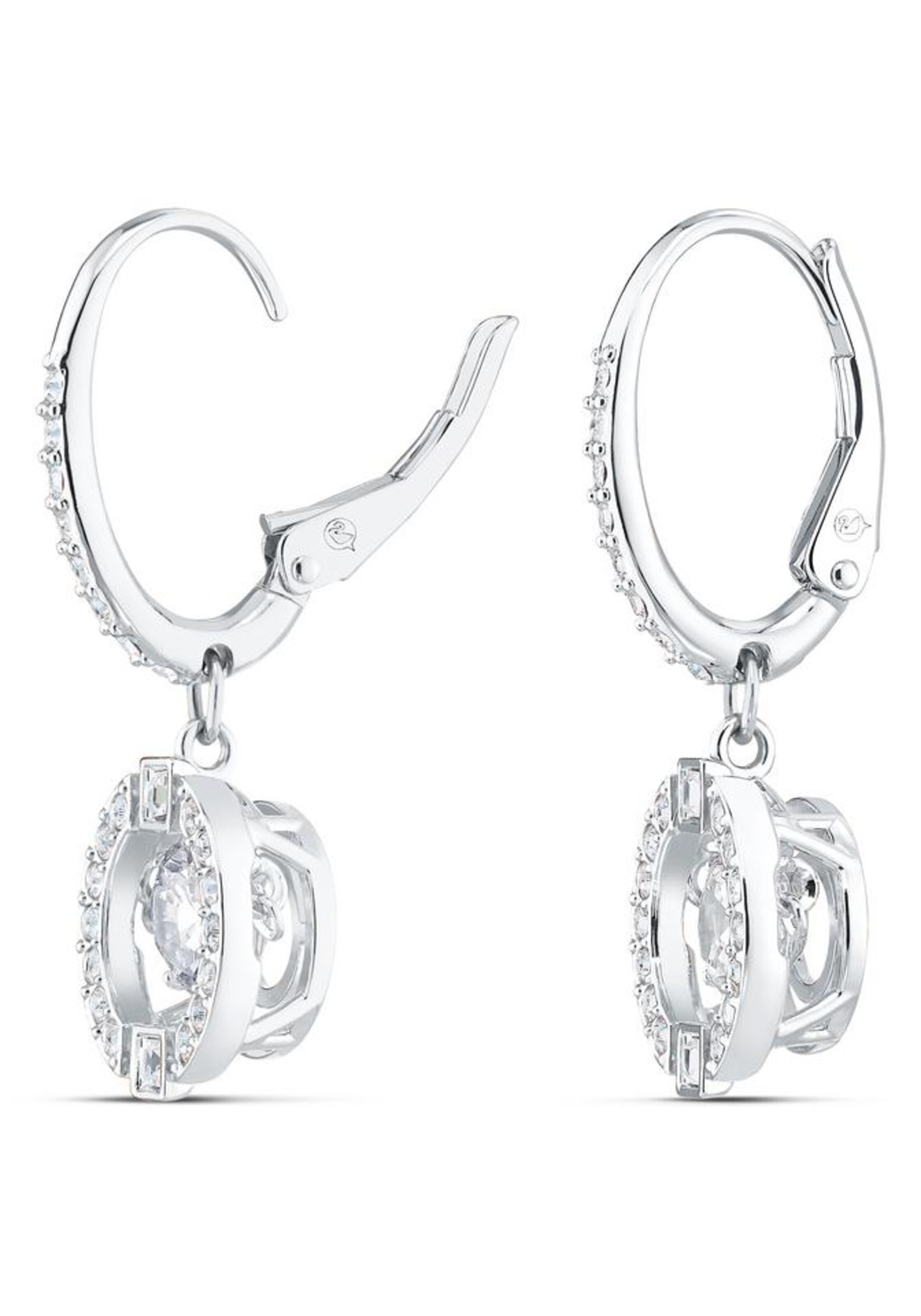 Swarovski Σκουλαρίκια 'Una' σε ασημί