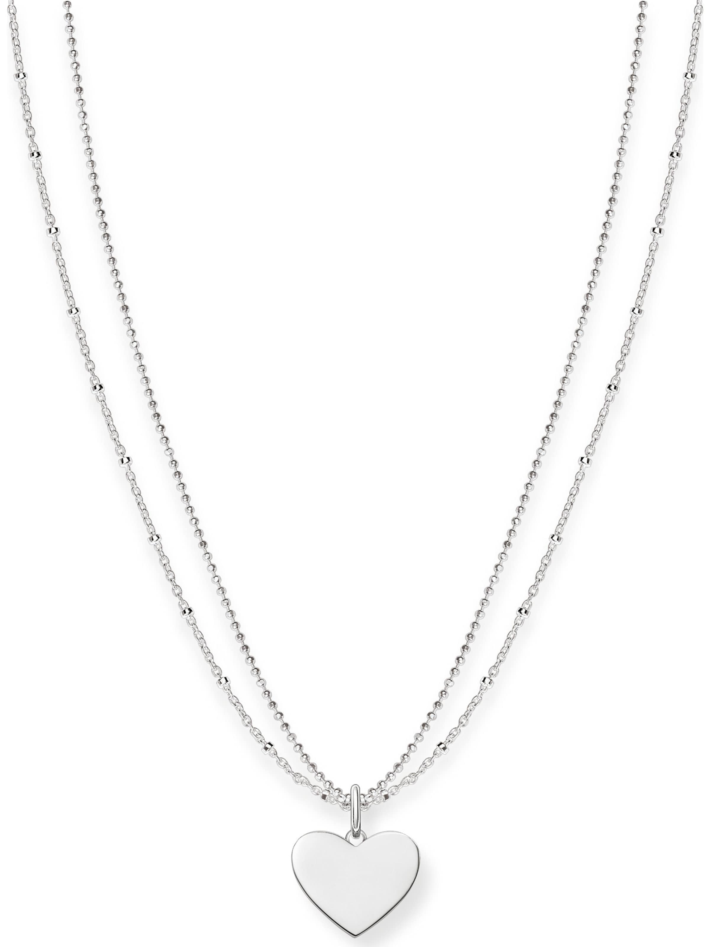 Thomas Sabo Kette 'Herz' in Silber: Vorderseite