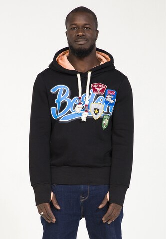 PLUS EIGHTEEN Sweatshirt in Zwart: voorkant