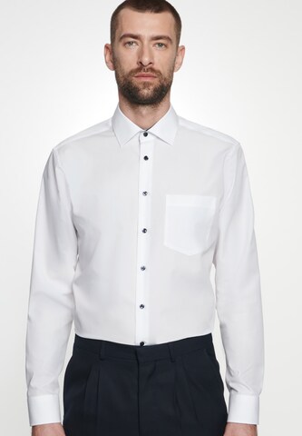 SEIDENSTICKER - Ajuste regular Camisa de negocios en blanco