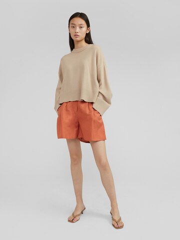 EDITED Wide Leg Shorts 'Fergie' in Braun