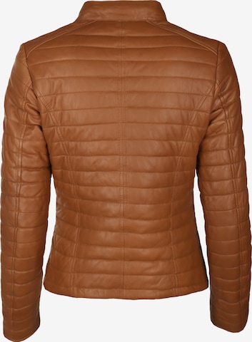 Maze Lederjacke mit Raffungen 'Sota' in Cognac | ABOUT YOU