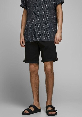 regular Pantaloni chino 'JJIBowie' di JACK & JONES in nero: frontale