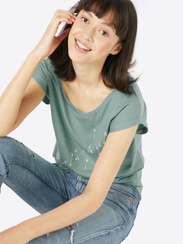 Iriedaily T-Shirt 'Pusteblume' in Grün