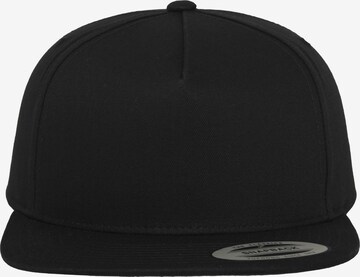 Cappello da baseball 'Classic 5' di Flexfit in nero: frontale