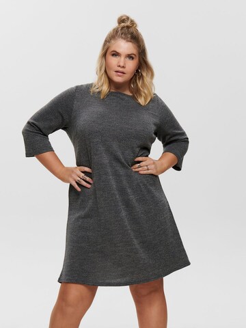 ONLY Carmakoma - Vestido de punto 'Martha' en gris: frente