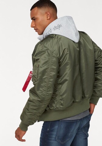 ALPHA INDUSTRIES Tussenjas 'MA-1 D-Tec' in Groen