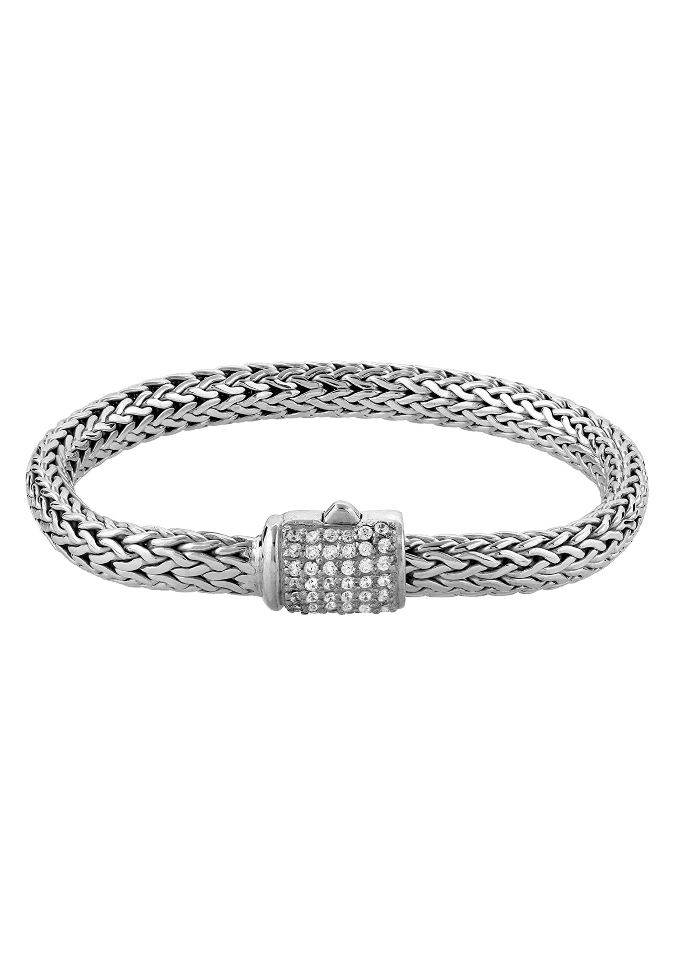 KUZZOI Armband 'Basic' in Silber: Vorderseite