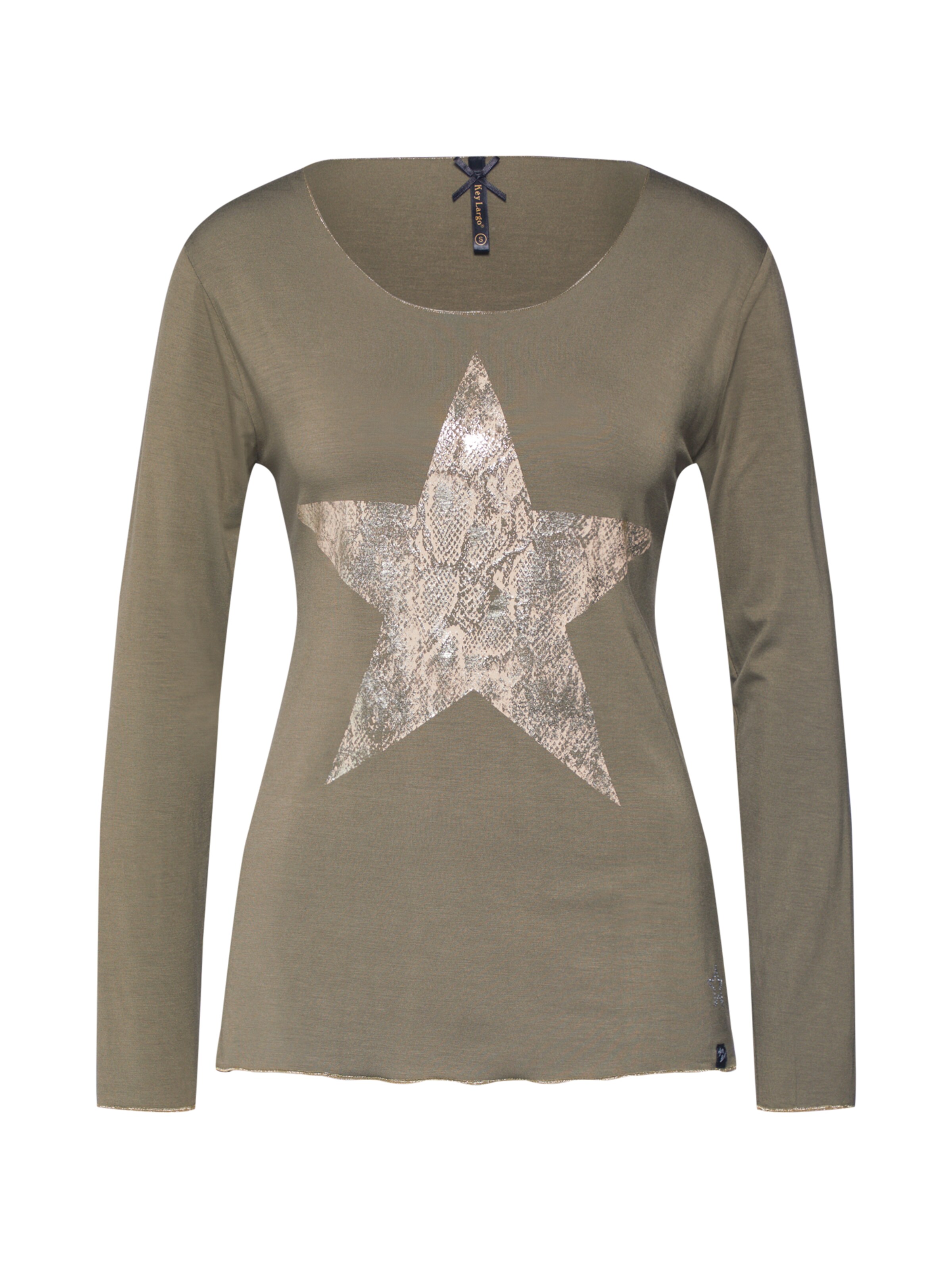 Key Largo - Shirt 'WLS STAR' in de kleur Beige