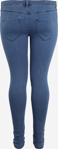 ONLY Carmakoma Skinny Jeans 'Thunder' in Blau