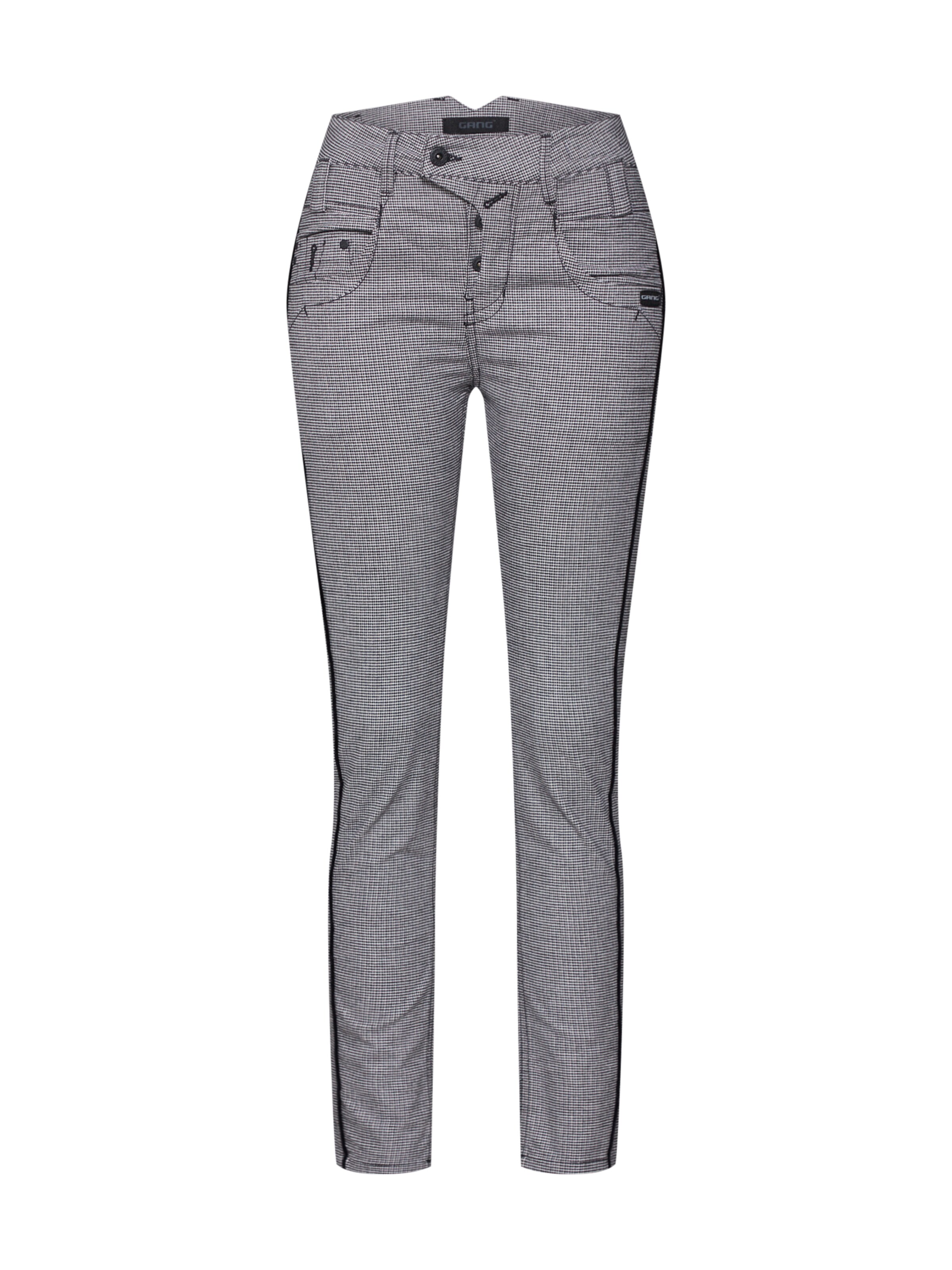 Gang - Jeans 'MARGE - pepita wool' in de kleur Zwart