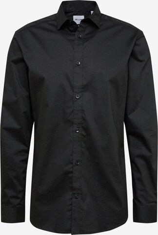 Only & Sons Button Up Shirt 'Sane' in Black: front