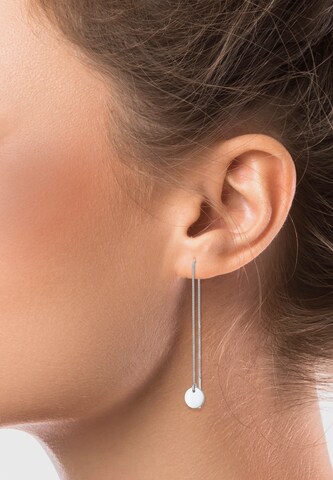 ELLI Ohrringe Ear Chain, Geo in Silber: predná strana