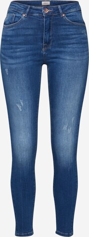 ONLY Skinny Jeans 'ONLFPAOLA' in Blauw: voorkant