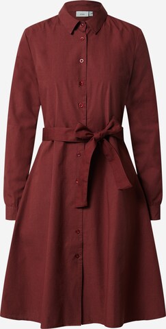 ICHI Shirt Dress 'Sarah' in Red: front