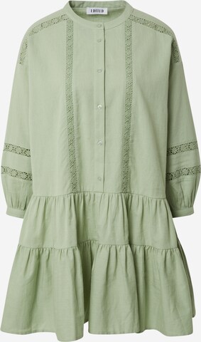 EDITED Shirt Dress 'Despina' in Green: front