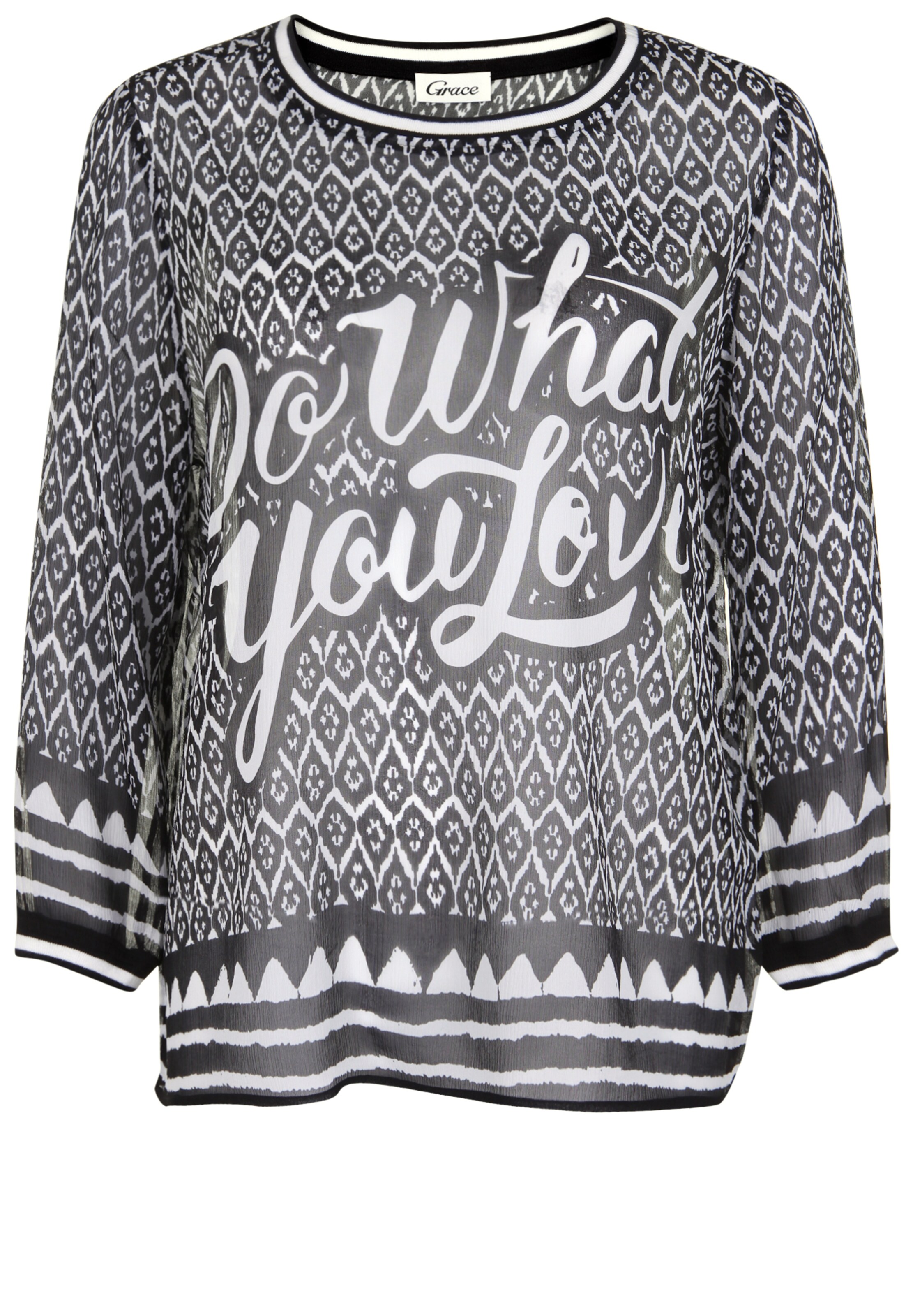 Grace - Tuniek 'DO WHAT YOU LOVE' in de kleur Zwart