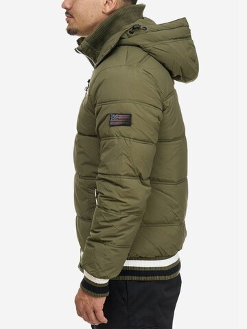 INDICODE JEANS Winter Jacket ' Marlon ' in Green