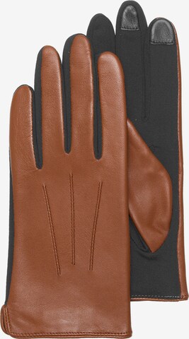 KESSLER Full Finger Gloves 'MIA Touchscreen' in Brown: front