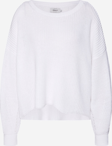 Pull-over 'Hilde' ONLY en blanc : devant