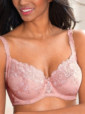 LASCANA Push-up Bra in Pink: front