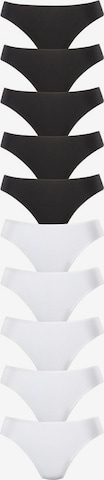 PETITE FLEUR Thong in Black: front