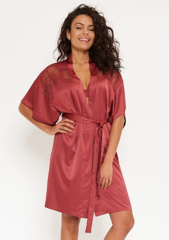 Robe de chambre 'URBAN' LingaDore en rouge : devant