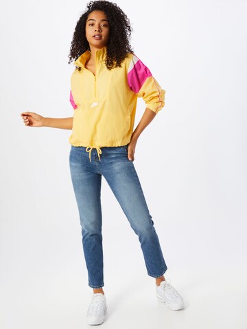 Nike Sportswear Funkcionalna jakna 'Heritage Half-Zip' | rumena barva