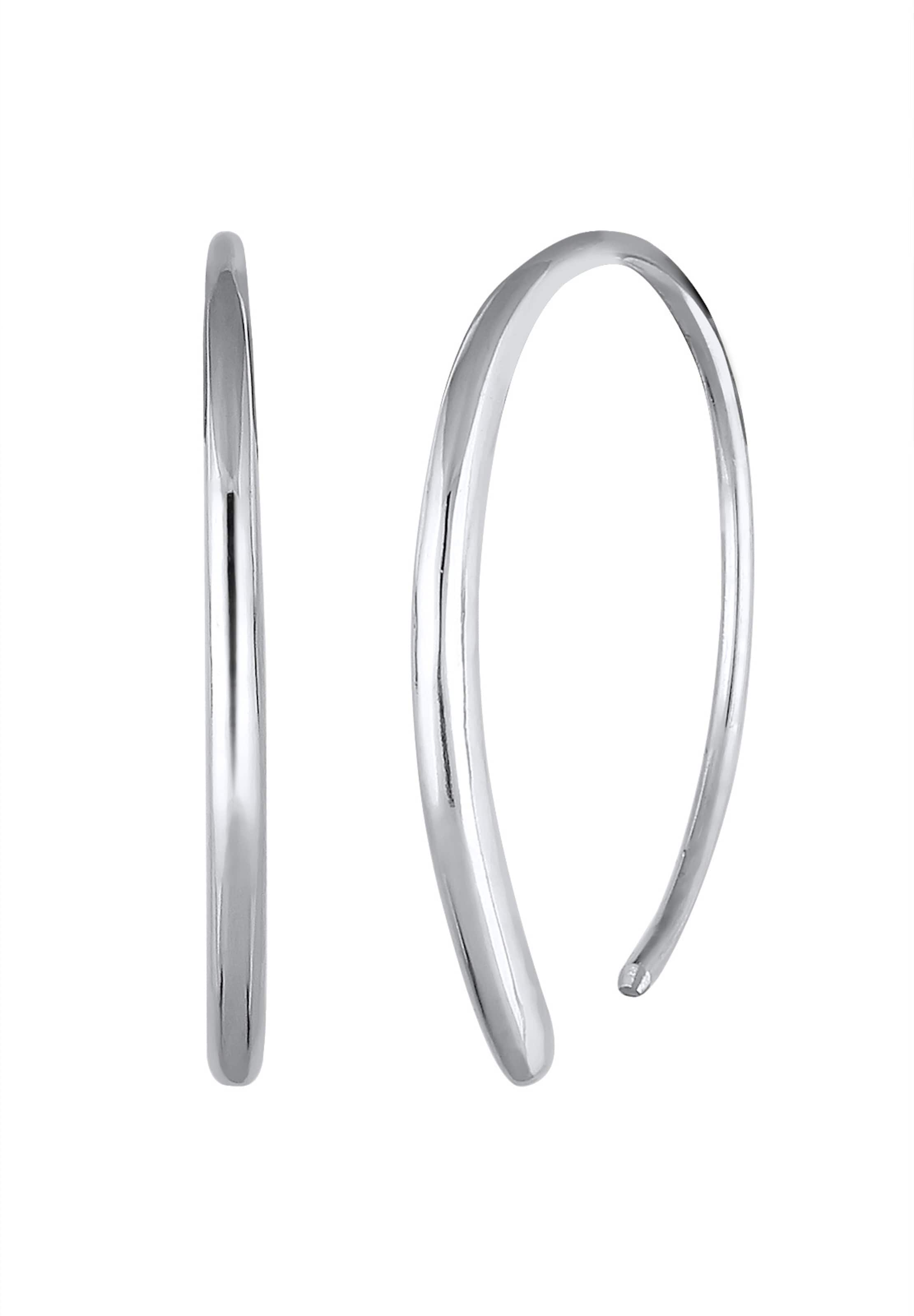 ELLINaušnice - srebro boja