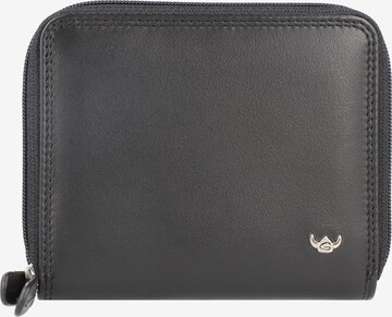 GOLDEN HEAD Wallet 'Polo' in Black: front