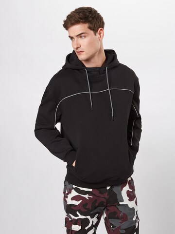 Sweat-shirt Urban Classics en noir : devant