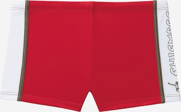 CHIEMSEE Athletic Swim Trunks in Red: front