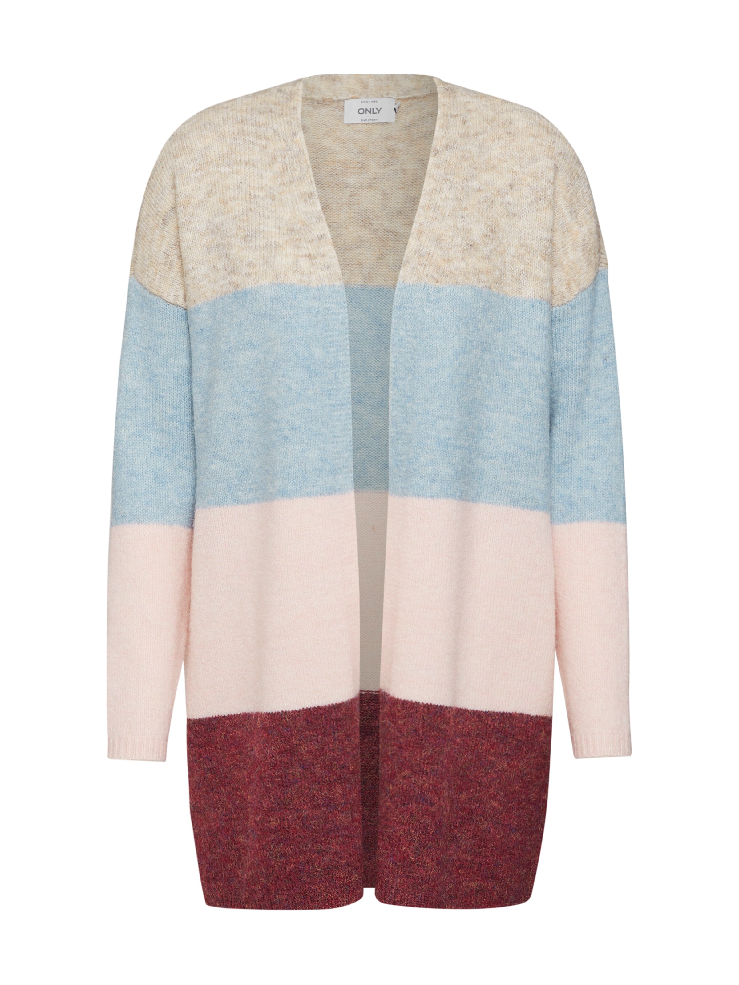 ONLY - Gebreid vest 'ALTINA' in de kleur Beige