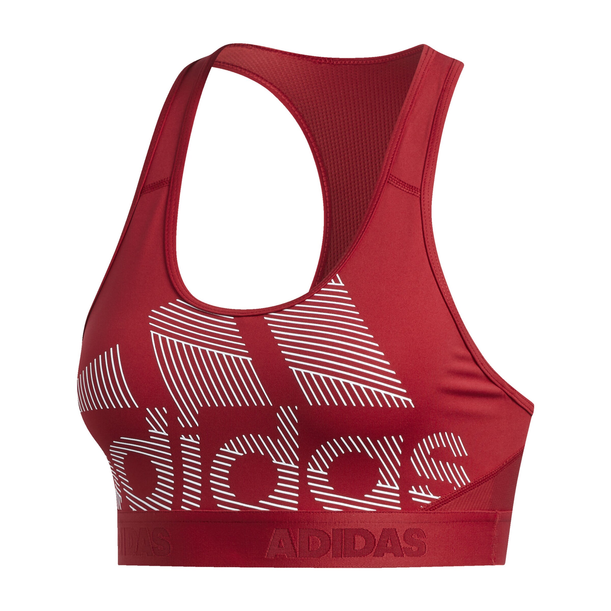 ADIDAS PERFORMANCE - Sport bh 'Don't Rest Alphaskin Badge of Sport' in de kleur Bloedrood