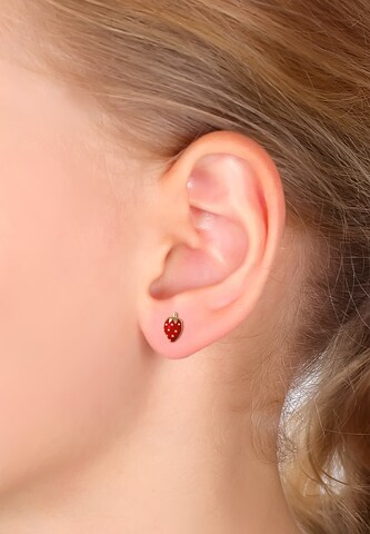 Boucles d'oreilles 'Erdbeere' ELLI en rouge