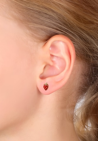 Boucles d'oreilles 'Erdbeere' ELLI en rouge