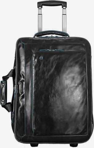 Piquadro Trolley 'Blue Square' in Schwarz: predná strana