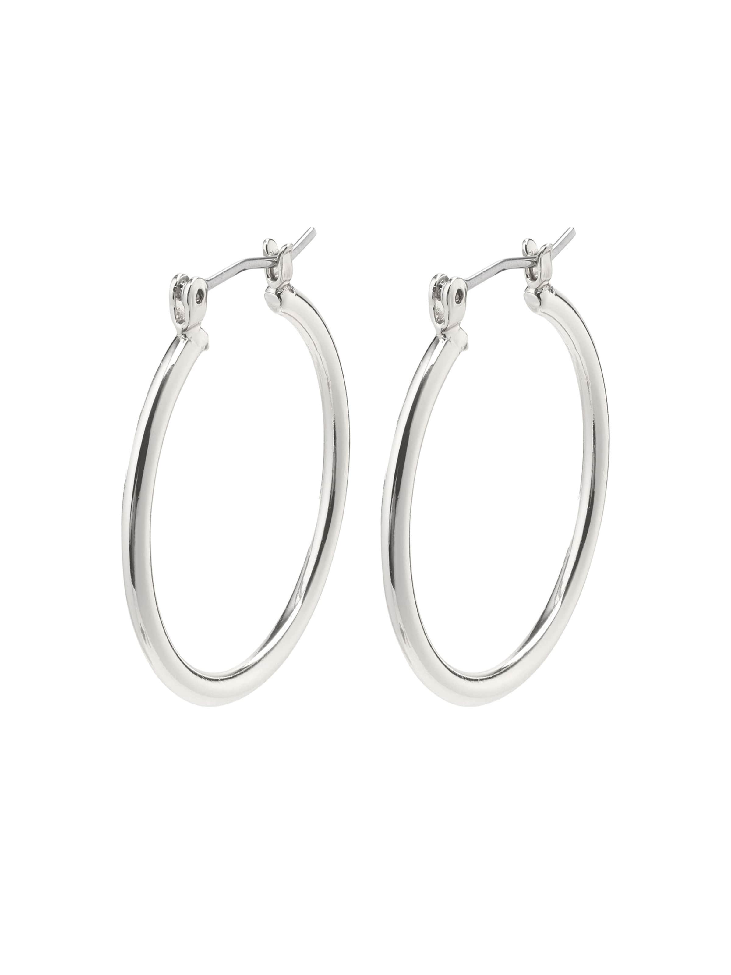 Pilgrim Kolczyki w kolorze srebrny: przód