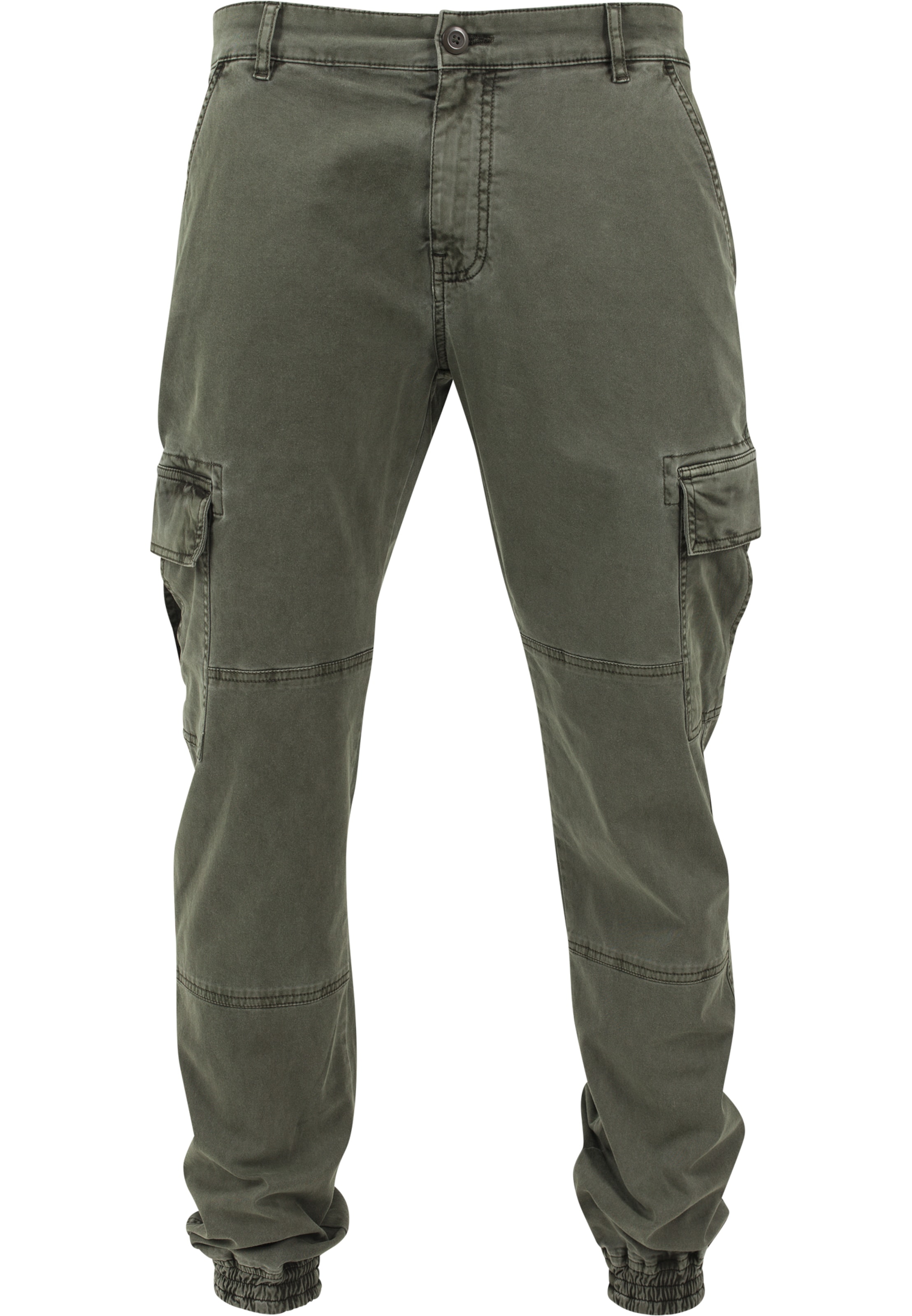 Pantaloni cargo di Urban Classics in verde: frontale