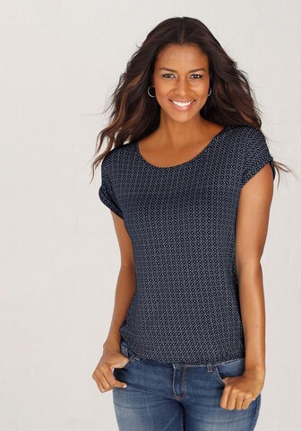 LASCANA Shirt in Blue: front
