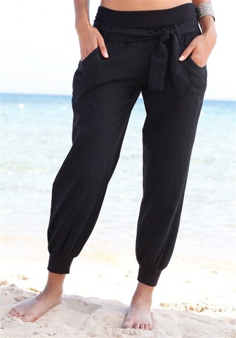 BUFFALO Tapered Harem Pants in Black: front