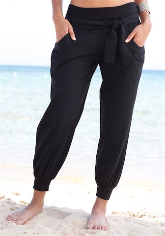 Tapered Pantaloni modello harem di BUFFALO in nero: frontale