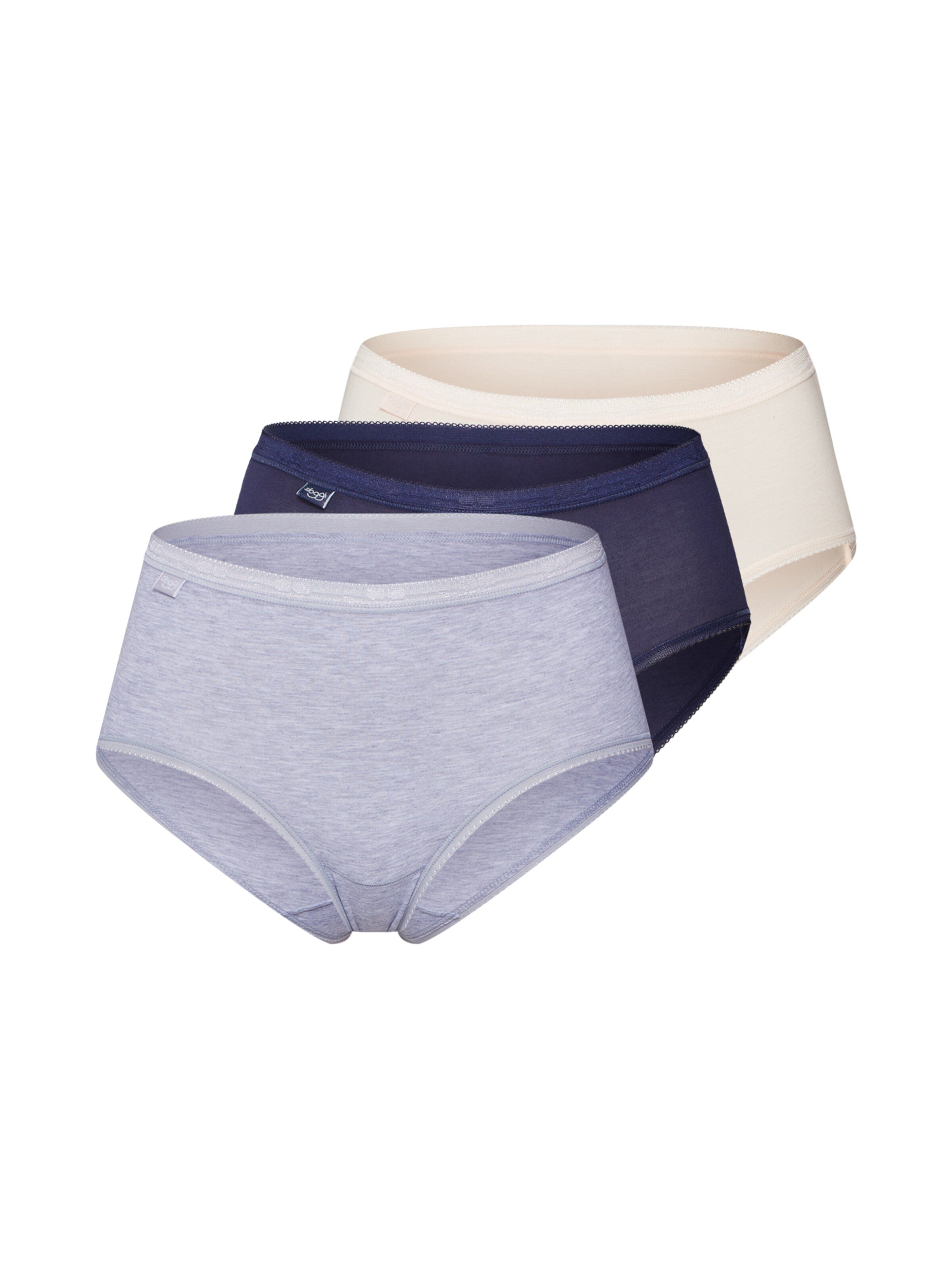 SLOGGI - Broekje 'sloggi Basic+ Midi C3P' in de kleur Crème